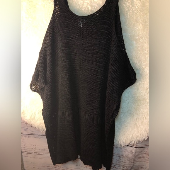 VENUS Black Cold Shoulder Swim Coverup size 2X NWOT - Picture 5 of 13